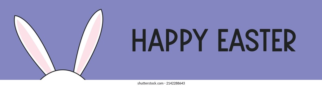 Design of a banner with Easter rabbit. Vector
