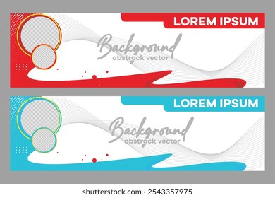 design banner, flayer,backdrop creative wave business banner background Vector EPS 10