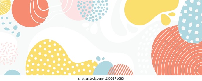 Design banner frame background .Colorful poster background vector illustration.Exotic plants, branches,art print for beauty, fashion and natural products,wellness, wedding and event.