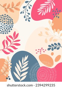Diseñar el marco floral del marco floral Fondo de primavera con hermoso. fondo floral para el diseño. Fondo colorido con plantas tropicales.	