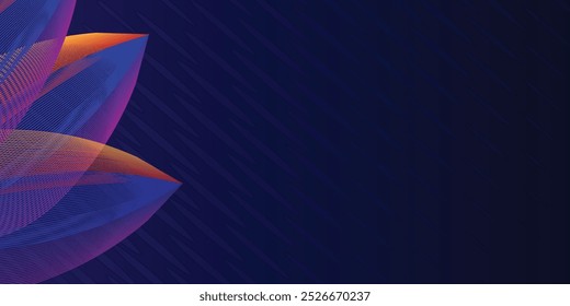 Design banner frame flower Spring background with beautiful. flower background for design. Colorful background with tropical plants. Place for your text.