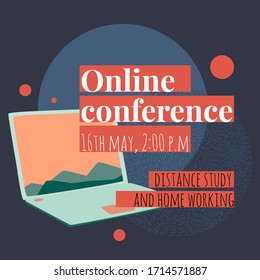 Design banner, layout for your advertisement, distance study or conference