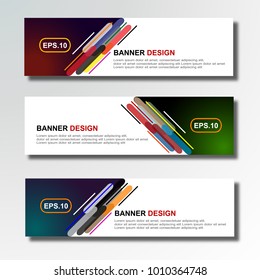 Design banner modern template. vector illustration