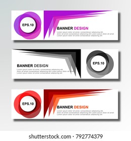 Design banner modern template. vector illustration