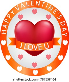 Design banner for Valentine's day