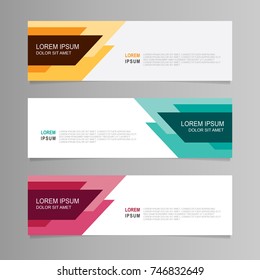 Design Banner Vector. Modern Web Template
