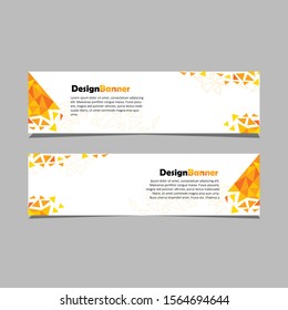 Design banner web template vector abstract .