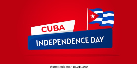 design banner website cuba independence day 