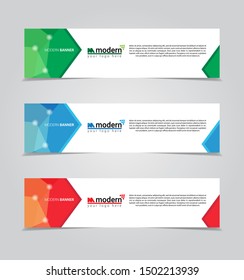 Design Banner.Abstract Background.Modern Web Template. Vector