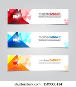 Design Banner.Abstract Background.Modern Web Template. Vector