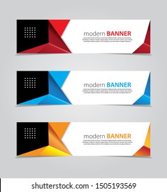 Design Banner.Abstract Background.Modern Web Template. Vector