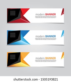 Design Banner.Abstract Background.Modern Web Template. Vector