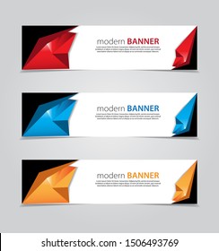 Design Banner.Abstract Background.Modern Web Template. Vector