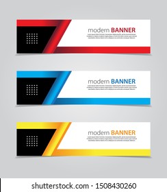 Design Banner.Abstract Background.Modern Web Template. Vector