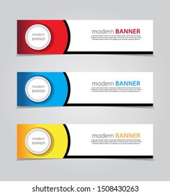Design Banner.Abstract Background.Modern Web Template. Vector