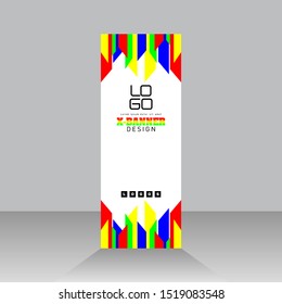 design of banners with geometric concepts  banners for seminars and for other promos - vector