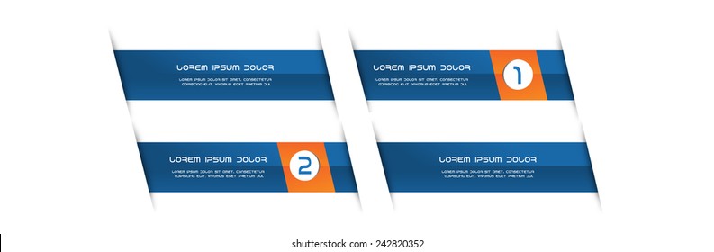 Design banners template, vector