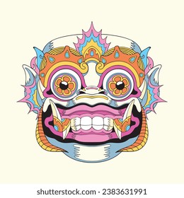 Design barong dance vector art