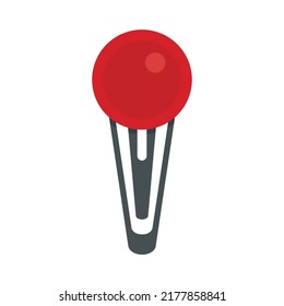 Design-Barrette-Symbol. Flache Illustration von Design-Barrette-Vektorsymbol einzeln auf weißem Hintergrund