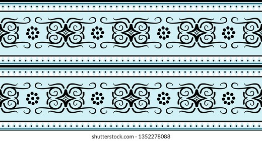 Design Batik Tribal Seamless Pattern Ready Stock Vector (Royalty Free ...