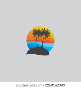 Design a beach scene illustration that is suitable for your business.