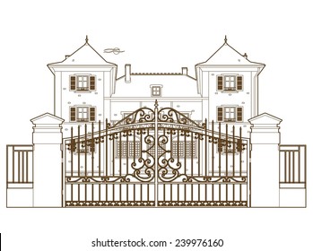 Design behind the castle gate