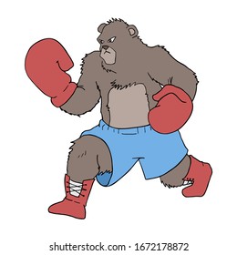 Diseño del boxeo de oso grande