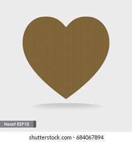 Design big heart vector icon for template background. Concept health-care and flat icon. Used for celebration or romance electronic card.