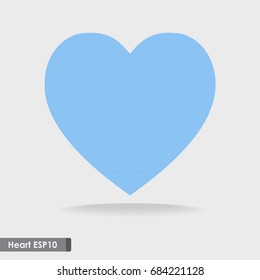 Design big heart vector icon for template background. Concept health-care and flat icon. Used for celebration or romance electronic card.