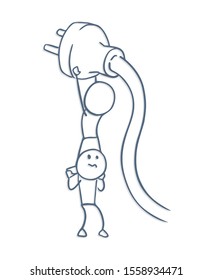 design of big plug illustration
