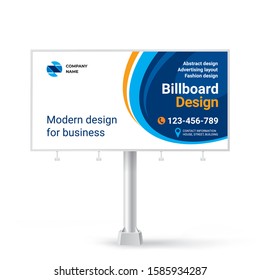 The design of the Billboard, creative design of a banner for outdoor advertising