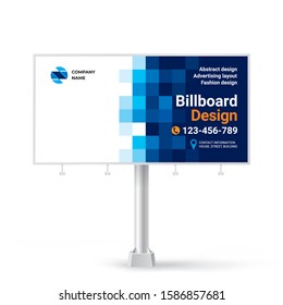 
The design of the Billboard, creative design of a banner for outdoor advertising