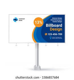 
The design of the Billboard, creative design of a banner for outdoor advertising