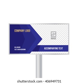 Design billboard template banner for photos and text