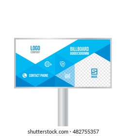 Design billboard template banner for photos and text