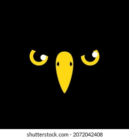 Diseño del dibujo de la cara de las aves