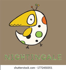 design of bird and nightingale logo