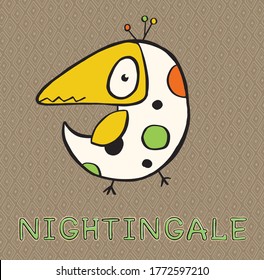 design of bird and nightingale logo