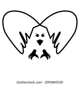 design of birds caharacters with some various concept design