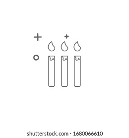 Design a birthday candle icon template