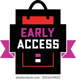 a design of black Friday for early access