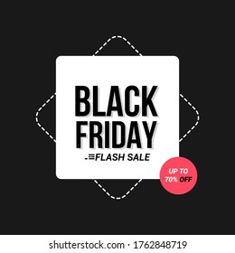 design of black friday flash sale