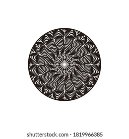 design black mandala perfect for template, wall, or decoration room