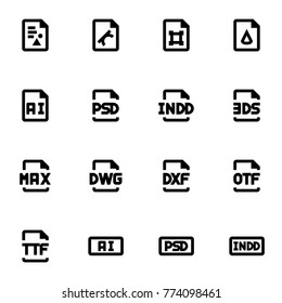 Design - Black and White Icon Set