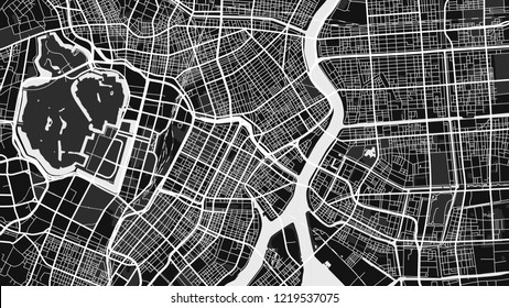 design black white map city china tiyoda