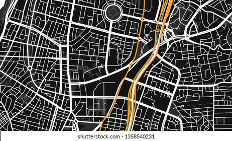 design black white map city Tel Aviv