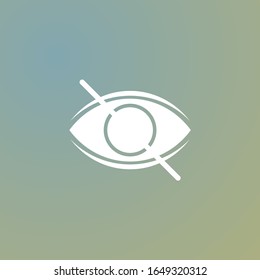 Design of blindness eye icon