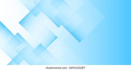 Diseño de fondo azul con Formas cuadradas abstracto moderno
