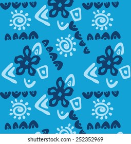 Design blue background Summer Style.