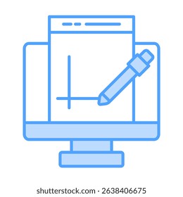 Design Blue Icon Element For Design